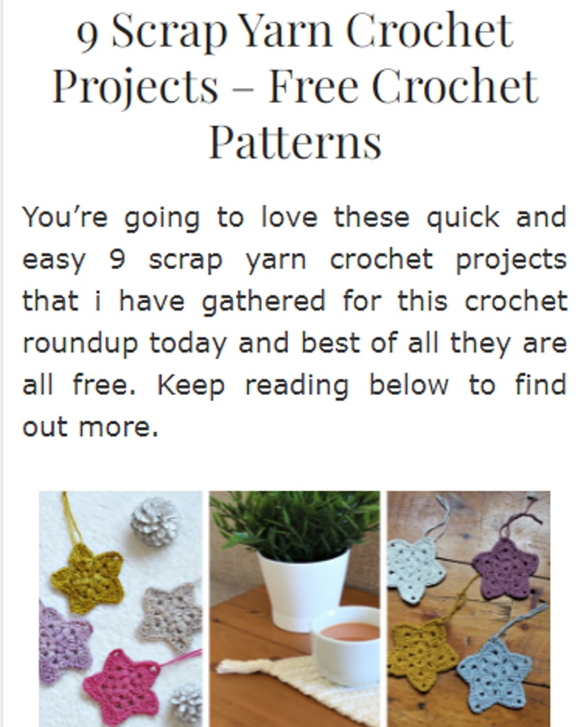 check out the full post [here](https://trulycrochet.com/9-scrap-yarn-crochet-projects-free-crochet-patterns/)