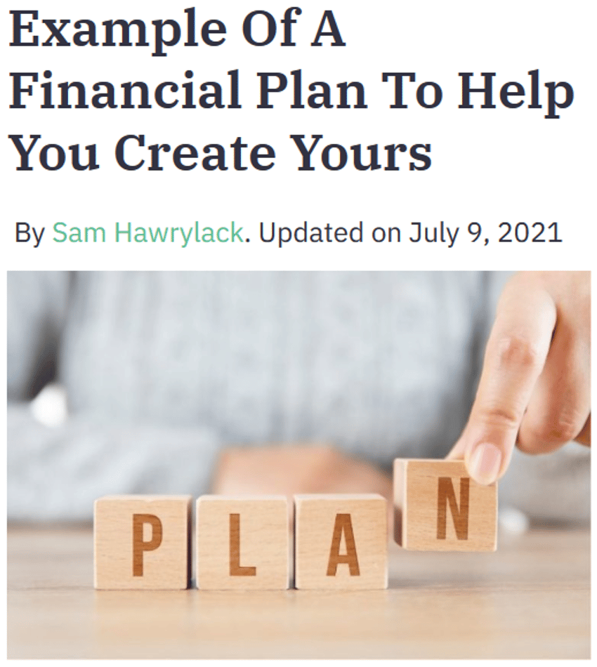 check out the full post [here](https://www.clevergirlfinance.com/blog/example-of-a-financial-plan/)