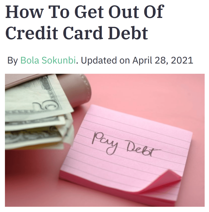 check out the full post [here](https://www.clevergirlfinance.com/blog/how-to-get-out-of-credit-card-debt/)