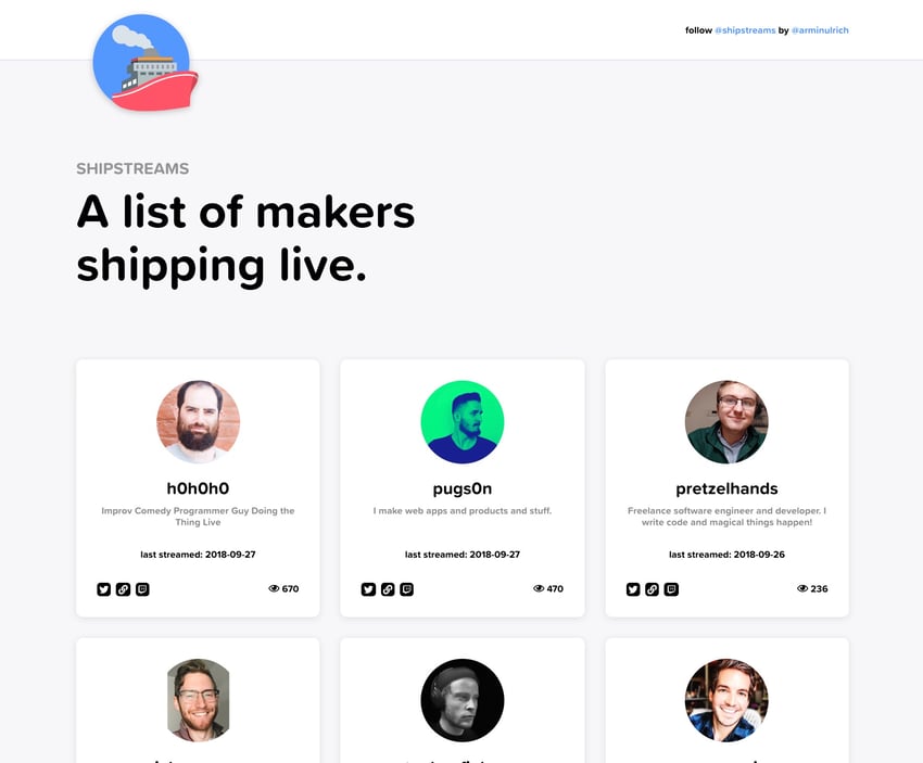 shipstreams