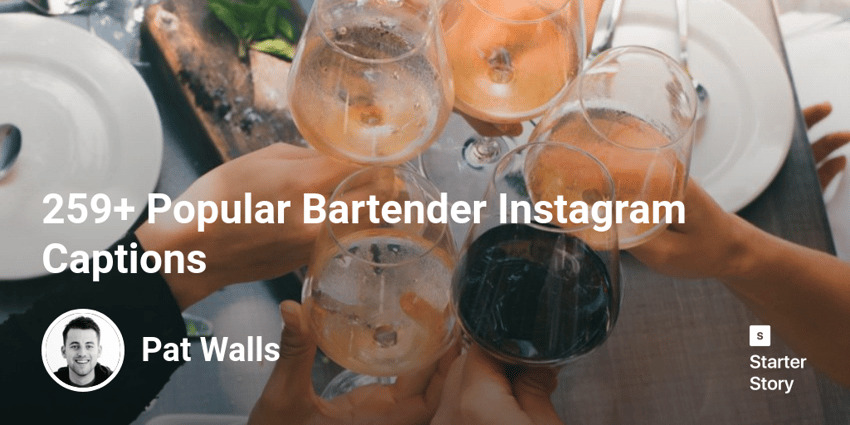 259+ Popular Bartender Instagram Captions