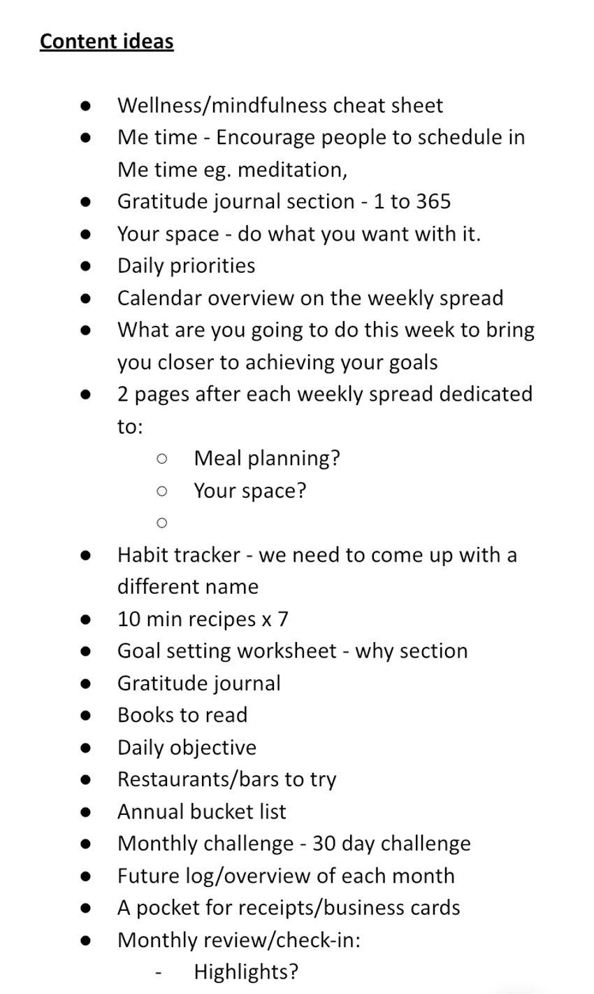 How We Created A Planning Diary Making 160K In 6 Months Starter
