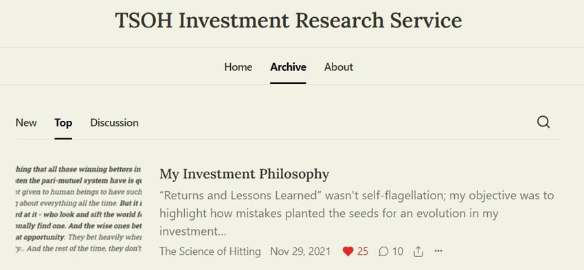 tsoh-investment-research-service